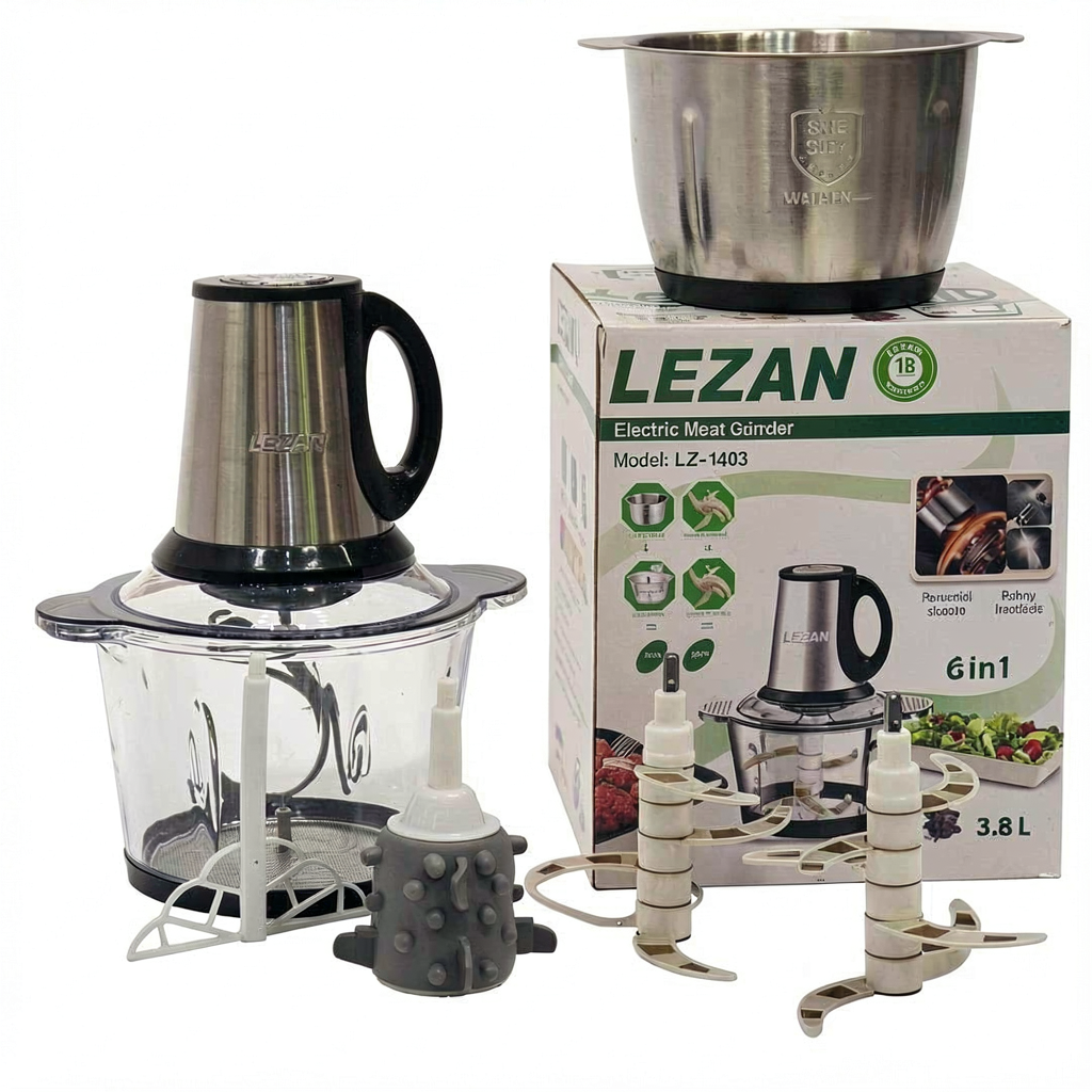 خردکن تیغه تیتانیوم دوکاسه ای لیزان‌‌ اصل آلمان 3.8 لیتری ا LZ_1403