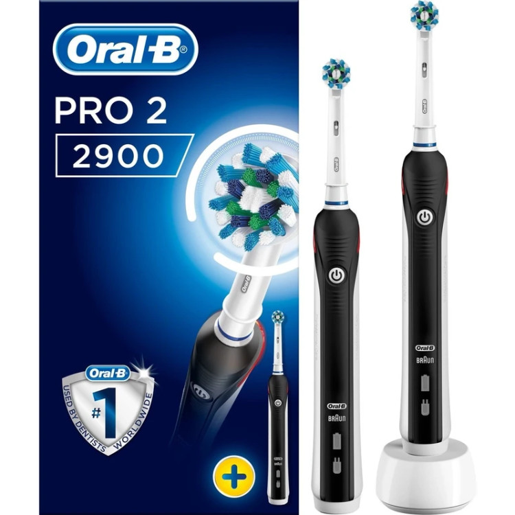 مسواک برقی اورال بی مدل Pro 2 2900 بسته ۲ عددی | Oral-B Pro 2 2900