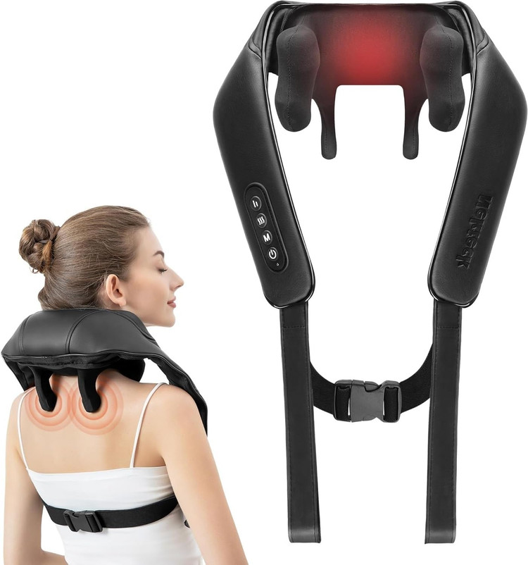 ماساژور گردن شارژی نک تک مدل NK-NM09 | ماساژور برقی گردن و شانه